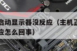 主机正常启动显示器没反应（主机正常启动显示器没反应怎么回事）