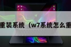 w7电脑重装系统（w7系统怎么重装系统）