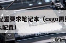 csgo配置要求笔记本（csgo需要笔记本什么配置）