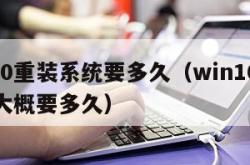 win10重装系统要多久（win10重装系统大概要多久）