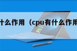 cpu有什么作用（cpu有什么作用通俗点说）