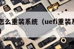 uefi怎么重装系统（uefi重装系统win10）