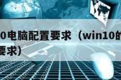 win10电脑配置要求（win10的电脑配置要求）